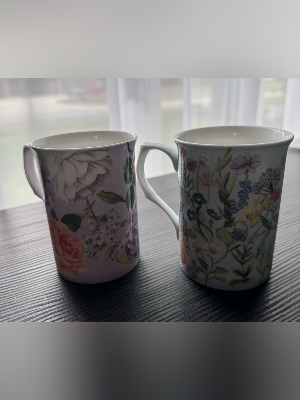 Set Of 2 Stechcol -Gracie Bone China floral mugs
